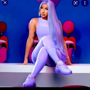 Club C Cardi purple Reeboks- new